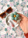 Felt Flower Keychain - Vintage Petals Lilac