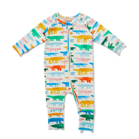 HN Long Sleeve Zip Suit - Crocodile Smile