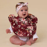 Frill Snuggle Bib - Floral Flutter