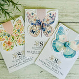 Magnetic Bookmark - Pastel Butterfly Teal