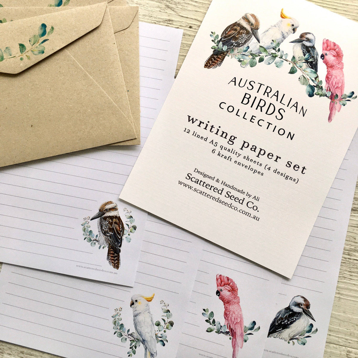 Letter Writing Set - Australian Birds – Mockingbird Lounge