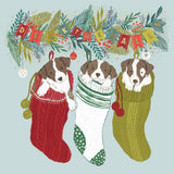 Christmas Card Wallet - Cheeky Puppies