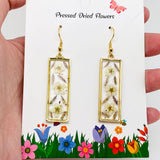 MQ Dangles - Daffodil Genuine Pressed Dried Flower Cuboid