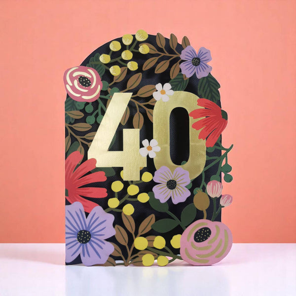 Paper Cut Card - Age 40