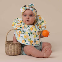 Frill Snuggle Bib - Citrus Squeeze