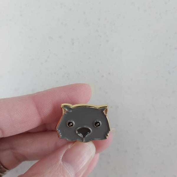 Patch Press Pin - Aus Wombat (gold metal)
