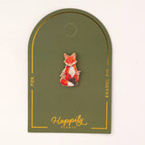 Happily Plants Pin - Red Fox