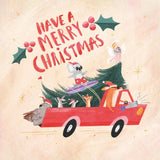 Christmas Card Wallet - Christmas Ride