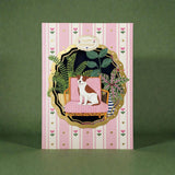 Paper Cut Card - Birthday Garden Companion
