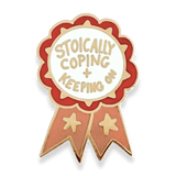 Jubly Umph Lapel Pin - Award Stoically Coping And Keeping On