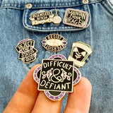 Jubly Umph Lapel Pin - Difficult And Defiant