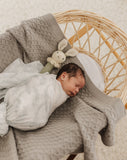 Bunny Knitted Rattle - Sage