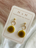 HxH Dangles - Pebble Matte White Marble
