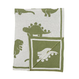 Pram Knitted Blanket - Dinosaur