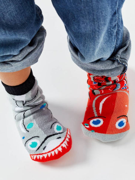 Pals Socks Kids Sml - Shark & Octopus