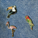 Happily Plants Pin - Bird Pink Flamingo