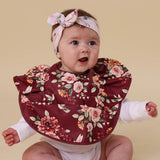 Frill Snuggle Bib - Floral Flutter