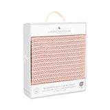 Bassinet Cotton Cellular Blanket - Dusty Pink