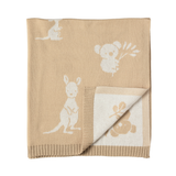 Pram Knitted Blanket - Australiana