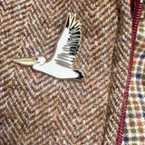 Bridget Farmer Enamel Pin In Flight - Pelican