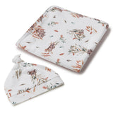 Jersey Wrap & Beanie Set - Koala