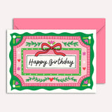 NLO Card - Birthday Cute Pink Bows