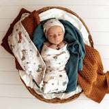 Jersey Wrap & Beanie Set - Vintage Cars