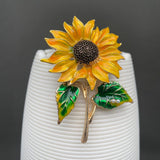 MQ Enamel Brooch - Sunflower