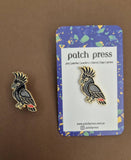 Patch Press Pin - Aus Cockatoo Sulphur Crested