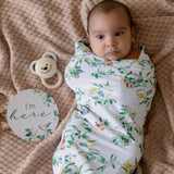 Jersey Wrap & Beanie Set - Eucalypt