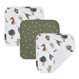 3 Pack Wash Cloths - Forest Retreat