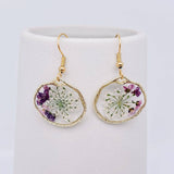 MQ Sml Dangles - Queen Anne's Lace & Lobularia Maritima Flowers