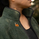 Happily Plants Pin - Pumpkin & Black Cat
