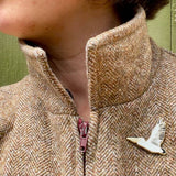 Bridget Farmer Enamel Pin In Flight - Pelican