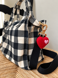 Felt Heart Keychain - Red