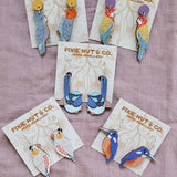 Australian Bird Earrings - Blue Wren