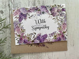Card - With Deepest Sympathy Lilacs