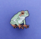 Patch Press Pin - Aus Green Tree Frog (gold metal)