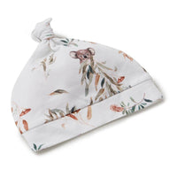 Jersey Wrap & Beanie Set - Koala