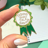 Jubly Umph Lapel Pin - Award Tedious Small Talk Survivor
