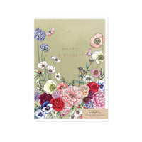 Typoflora Card - Birthday Garden