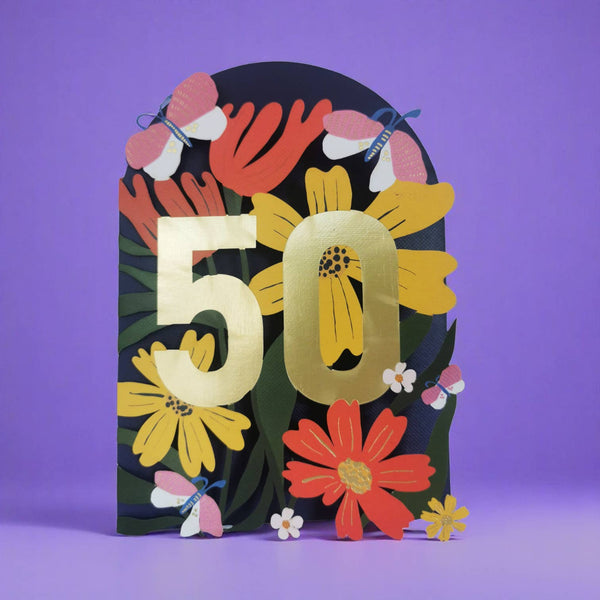 Paper Cut Card - Age 50