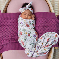 Jersey Wrap & Topknot Set - Meadow