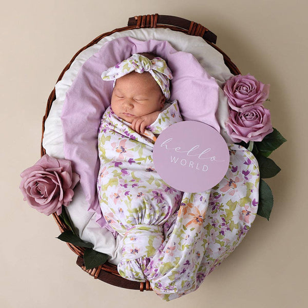 Jersey Wrap & Topknot Set - Isla