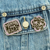 Jubly Umph Lapel Pin - Difficult And Defiant