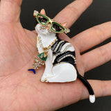 MQ Enamel Brooch - Cat