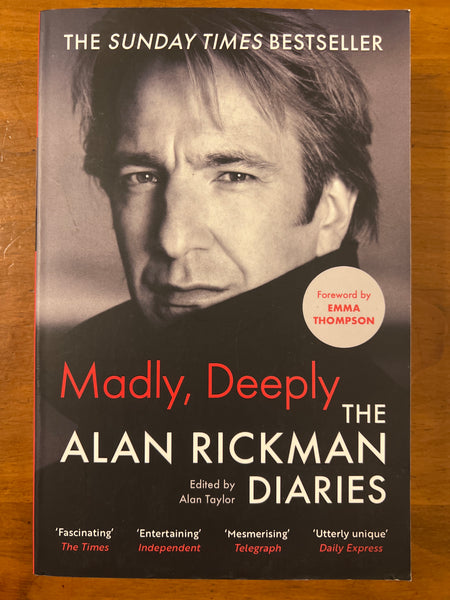 Rickman, Alan - Madly Deeply (Trade Paperback)