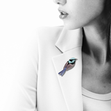 Selatan Brooch - Bird Superb Fairy-wren