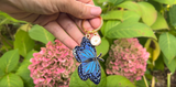 Bag Charm - Blue Morpho Butterfly