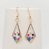 MQ Sml Dangles - Forget-me-not & Baby's Breath Dried Flowers